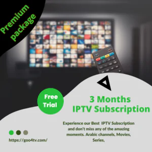 IPTV Subscription for 3 Months